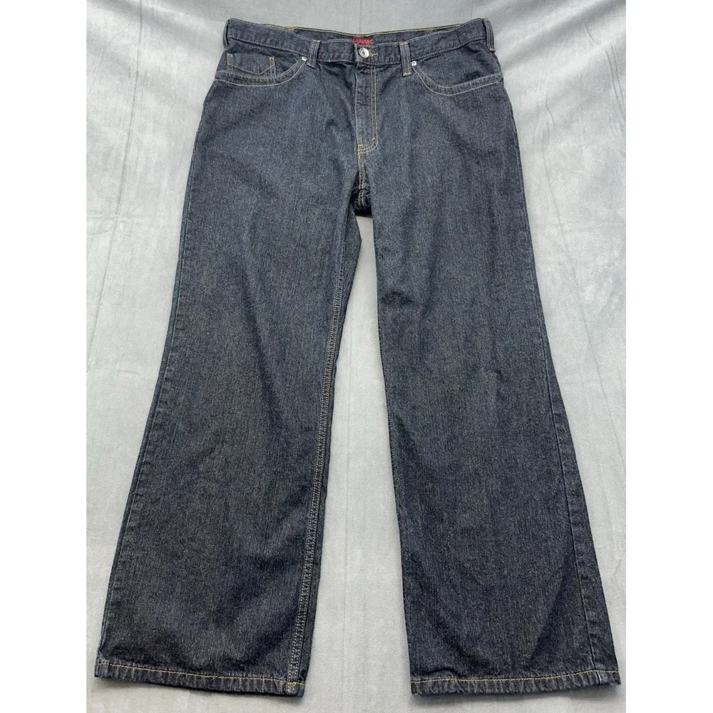 Tony Hawk Jeans Mens 38x30 HK 042820-05 Straight Wide Leg Skateboard Skater Dark